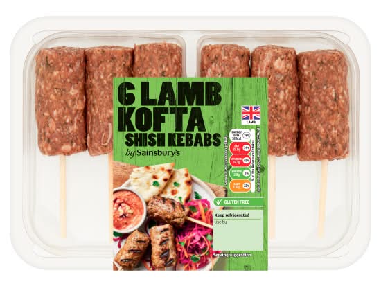 Sainsbury's Lamb Kofta Shish Kebabs (6 pack)
