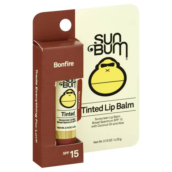 Sun Bum Broad Spectrum Spf 15 Bonfire Tinted Lip Balm