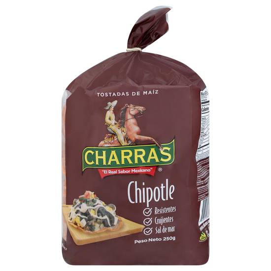 Charras Chipotle Corn Tostadas