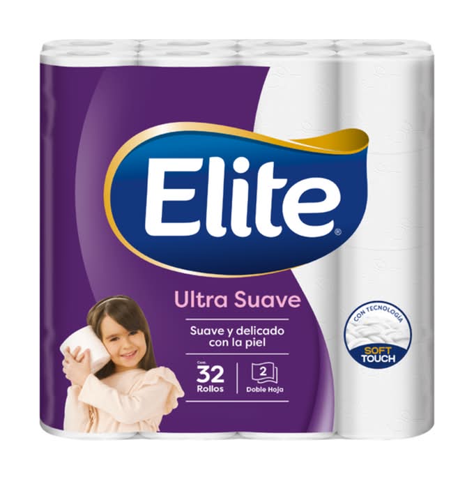 Elite · Softmax papel higiénico doble hoja (32 un)