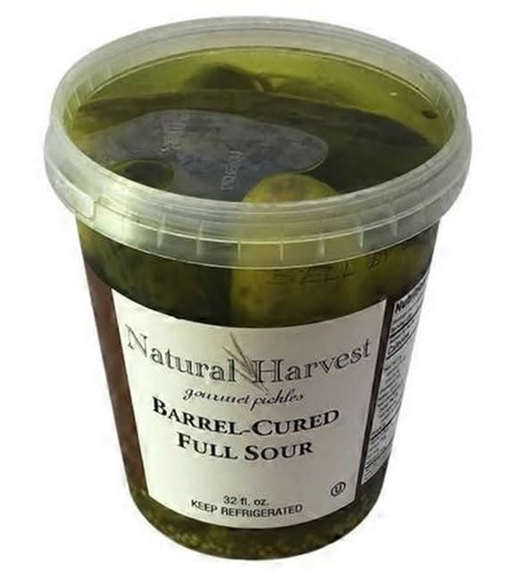 Natural Harvest Barrel Cured Full Sour Gourmet Pickles (33.38 oz)