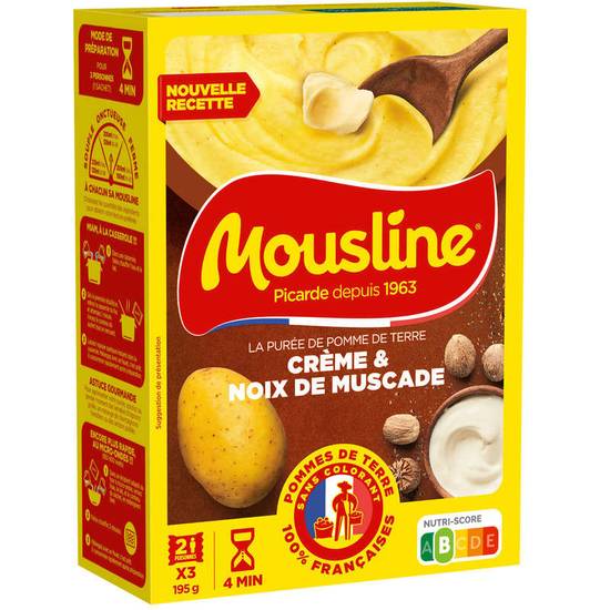 Mousline crème et noix de muscade Maggi 3x65 g