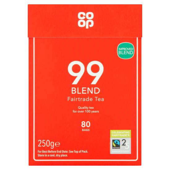 Co-Op 99 Blend Fairtrade Tea Bags (250g)