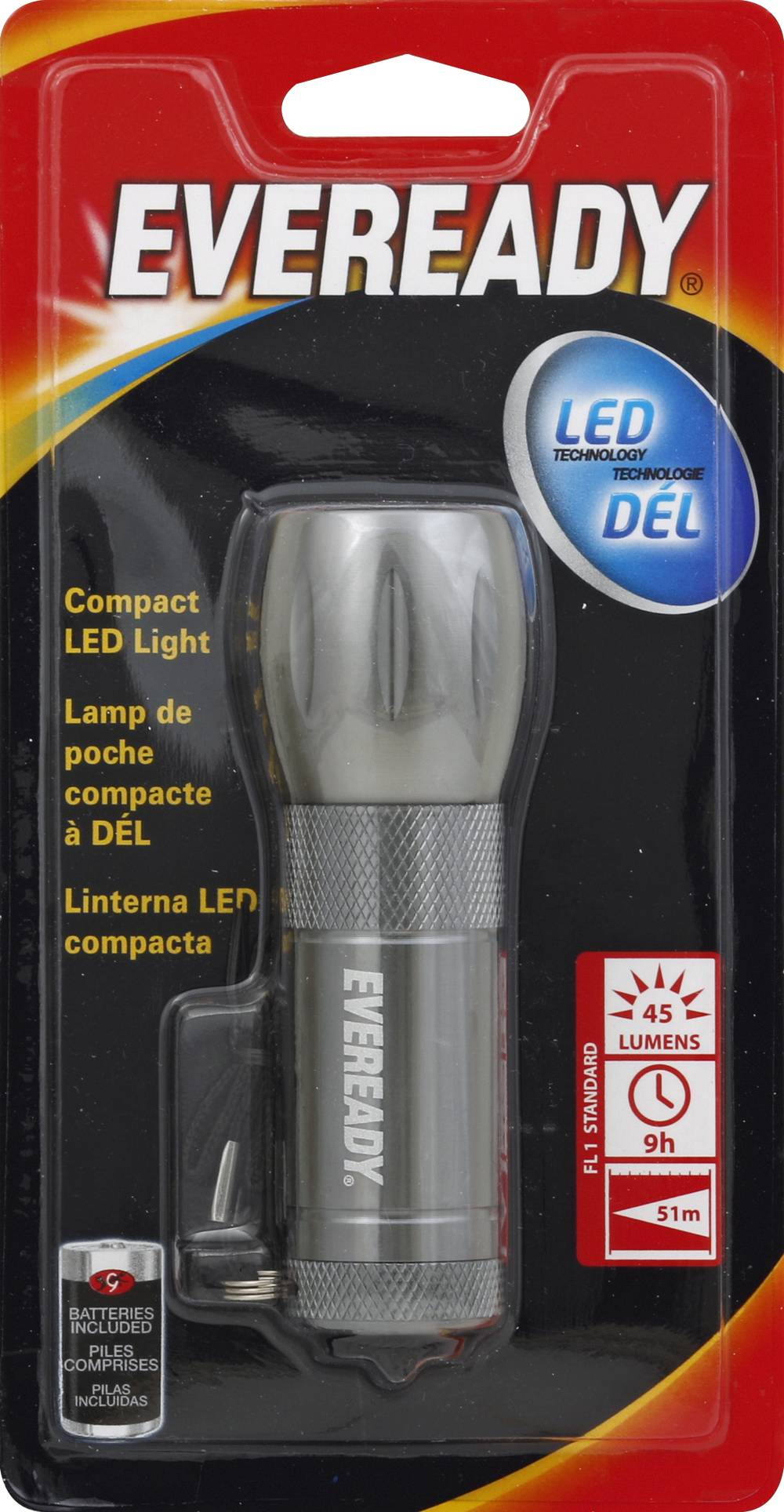 Eveready Compact Led Light With Aaa Batteries