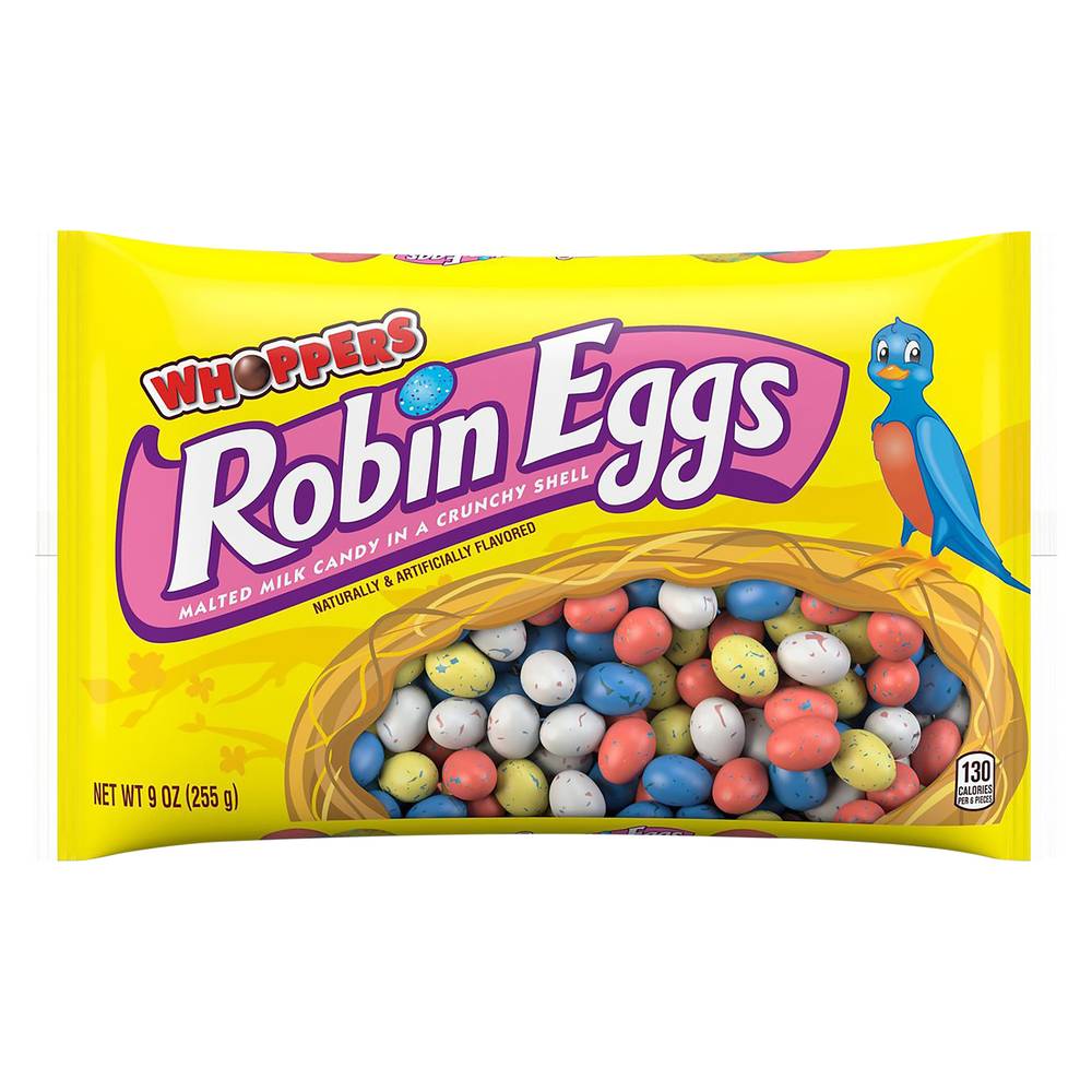 WHOPPERS Robin Eggs Malted Milk in Crunchy Shells Candy Easter