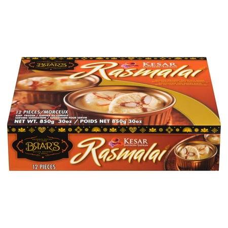 BRAR'S Kesar Rasmalai Dessert (850 g, 12 ct)