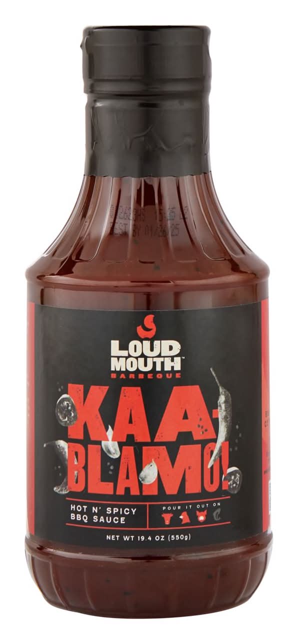 Loud Mouth Kaablamo Hot N' Spicy Bbq Sauce 19.4 Oz