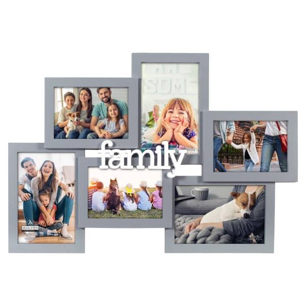 Malden 6 Opening Dimensional Family Collage Gray