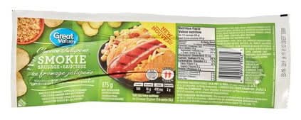 Great Value Cheese Jalapeno Smokie Sausage (175 g)