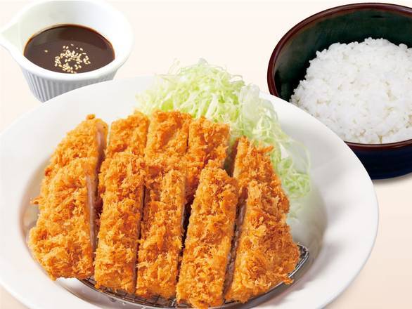 ダブル味噌ロースかつ定食 Pork Loin Cutlet(2 Piece) w/ Miso Sauce Set Meal