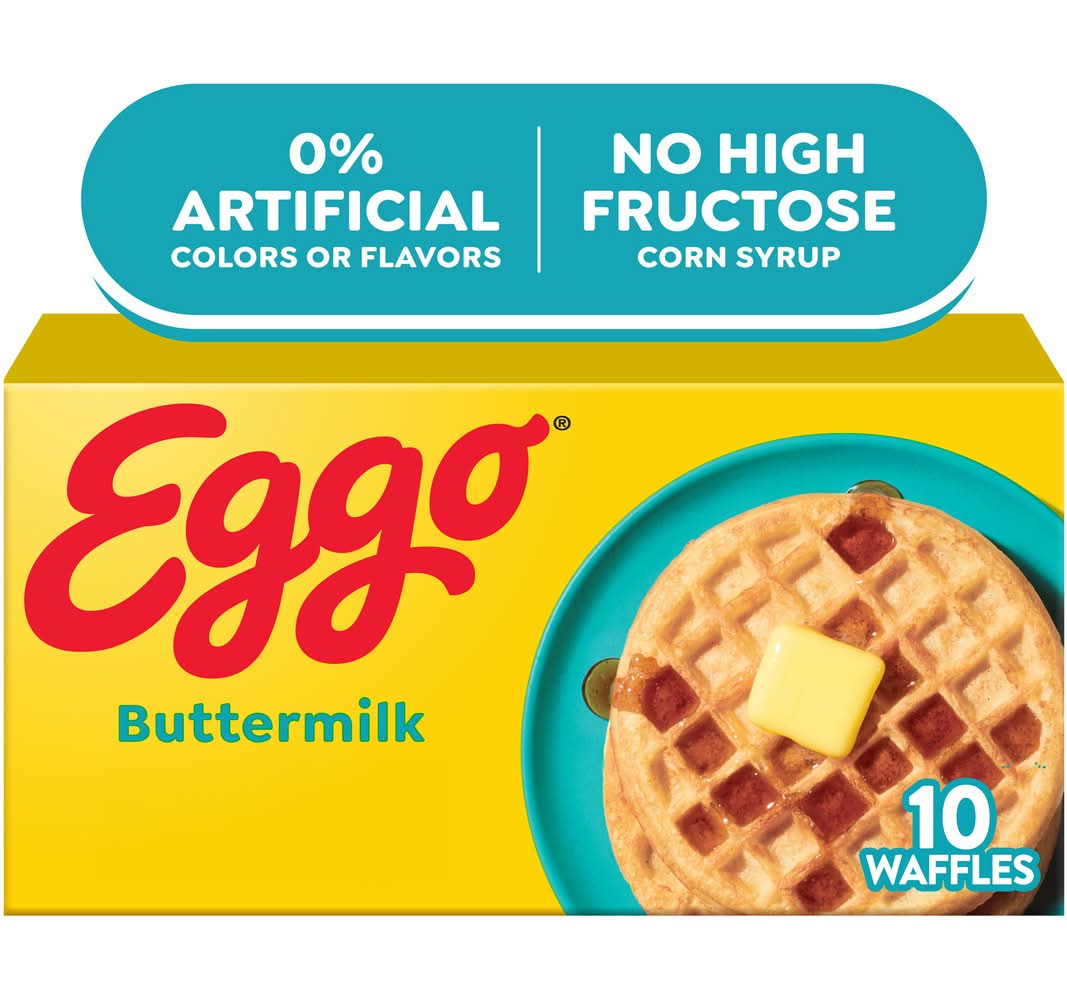 Eggo Flavored Waffles, Buttermilk (12.3 oz, 10 ct)