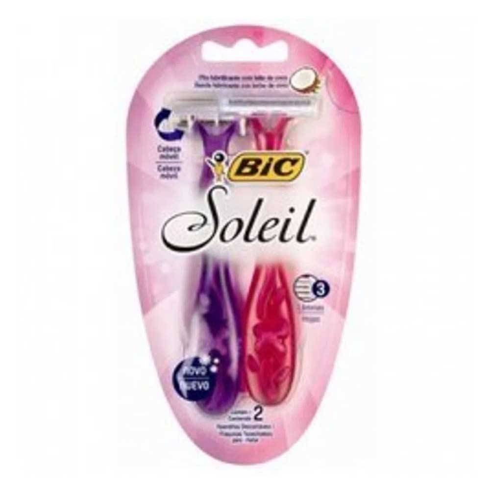 BiC · Aparelho de depilação soleil rosa e roxo (2 un)