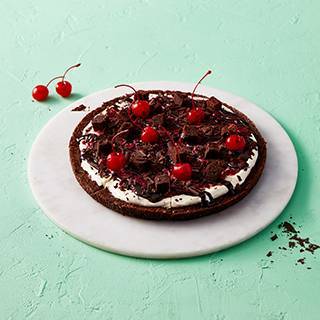 Black Forest Brownie Pizza