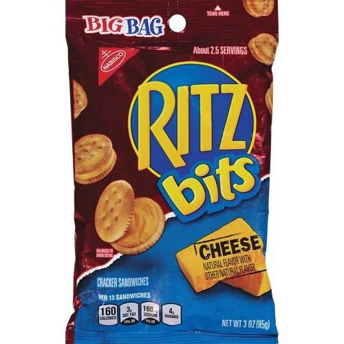 Nabisco Ritz Bits Cheese Sandwich Crackers Big Bag