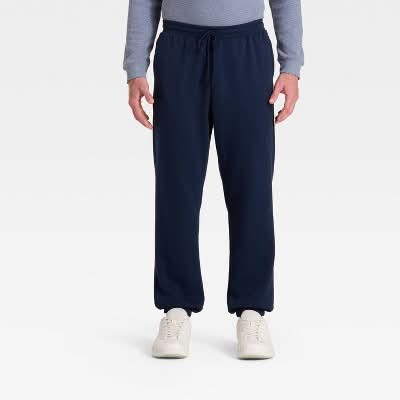 Men's Active Comfort Fleece Pants - All In Motion™ Navy Blue S