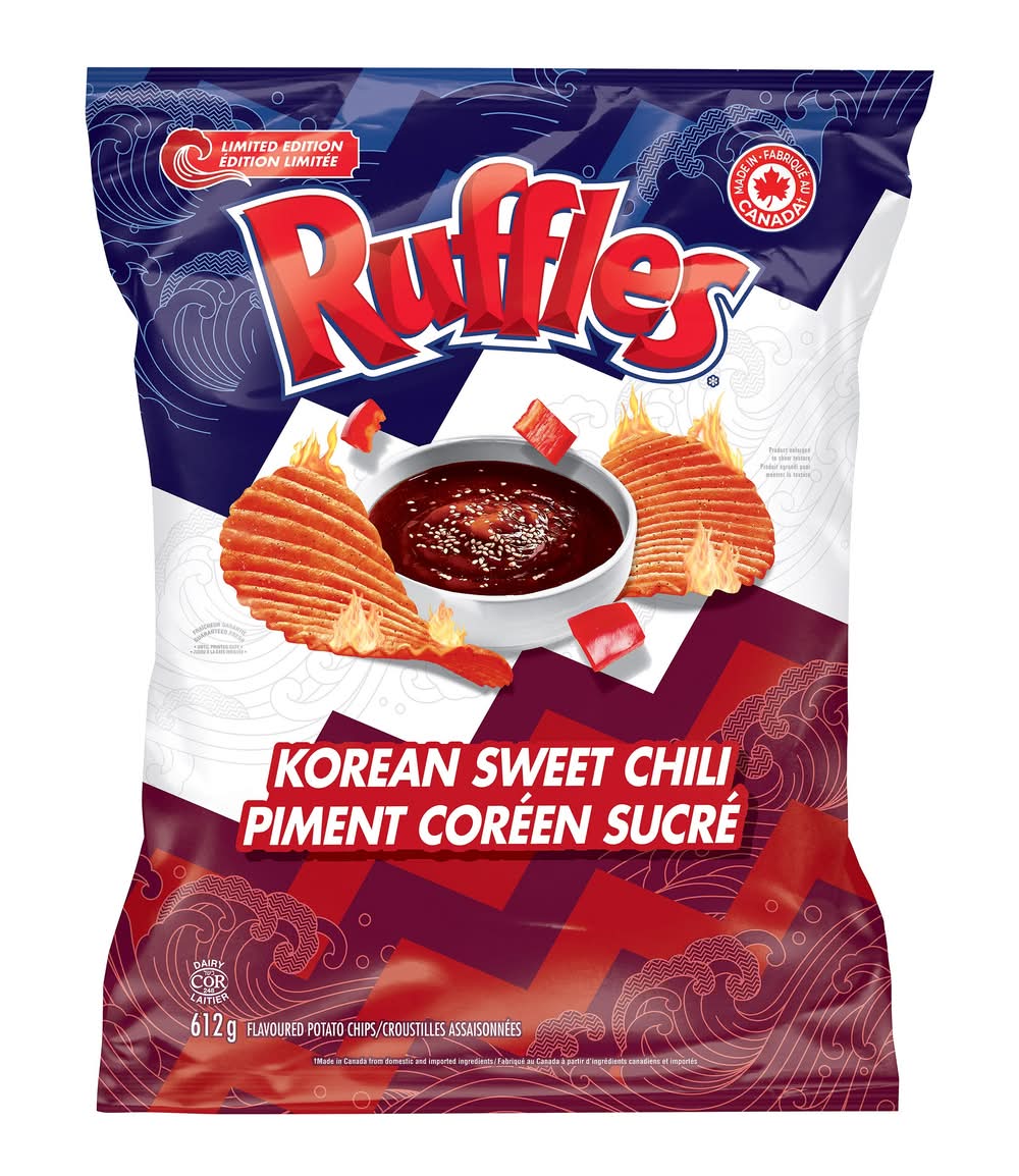 Ruffles - Croustilles Assaisonnées De Piment Coréen Sucré, 612 G / Ruffles Korean Sweet Chili Potato Chips, 612 G