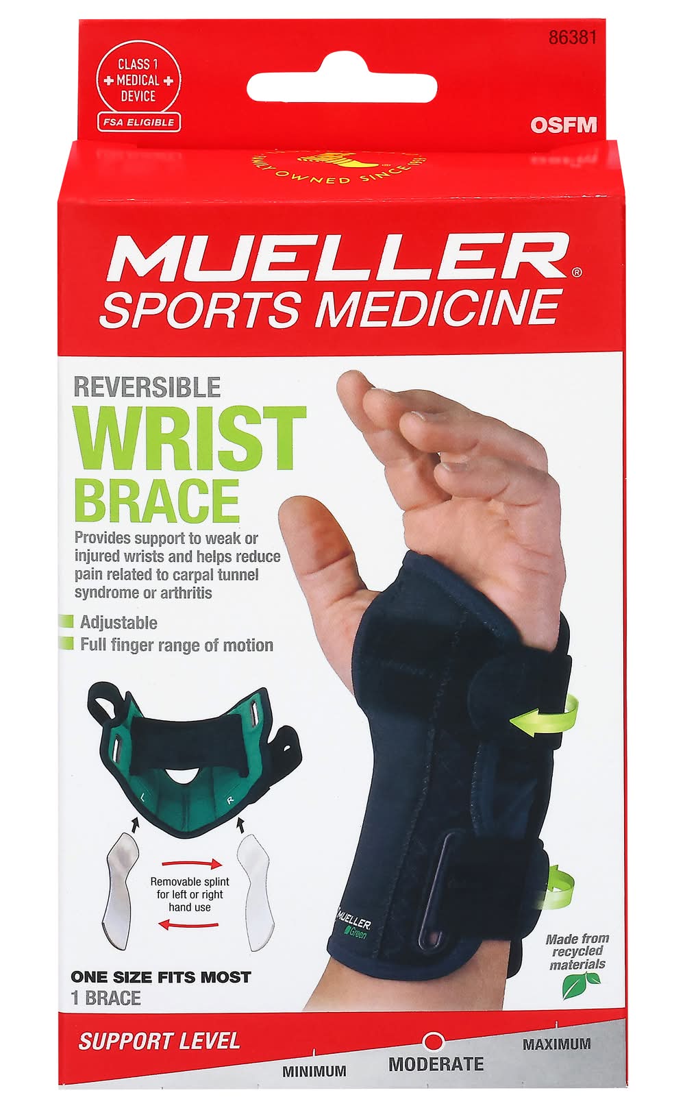 Mueller Reversible Wrist Brace