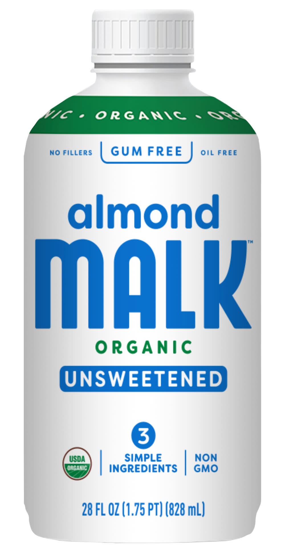 MALK Organic Unsweetened Almond Milk (28 fl oz)
