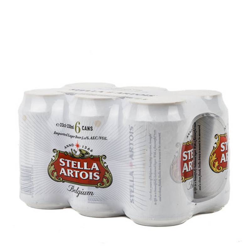 Stella artois cerveza (6 pack, 330 ml)