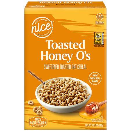 Nice! Toasted Honey O's Sweetened Oat Cereal