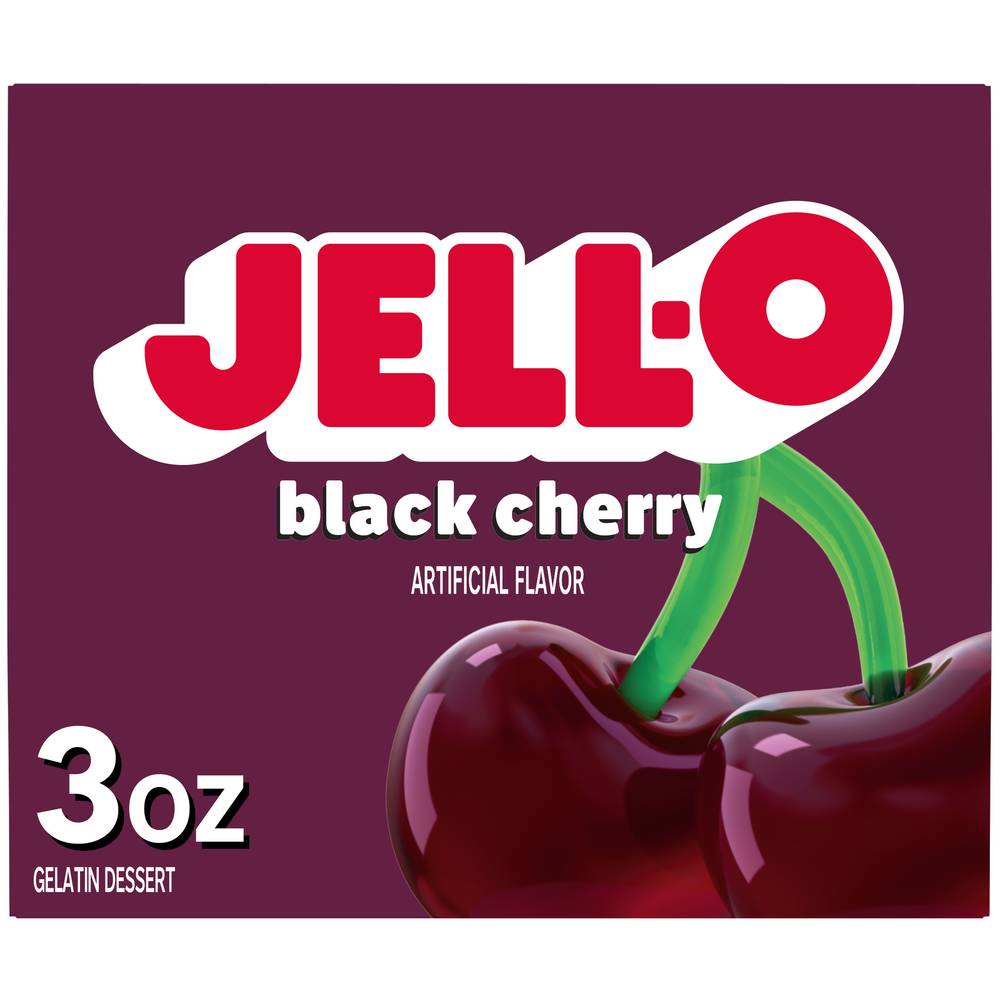 Jell-O Black Cherry Flavor Gelatin Mix (3 oz)