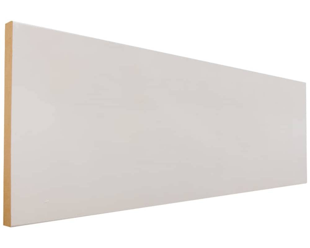 allen + roth 1/2-in x 5-1/2-in x 12-ft Modern Painted MDF 512 Baseboard Moulding | 512 12 FBDWH