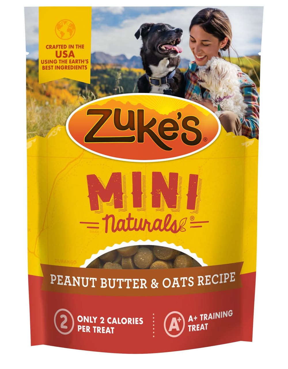 Zuke's Mini Naturals Peanut Butter & Oats Recipe Dog Treats, 6 oz