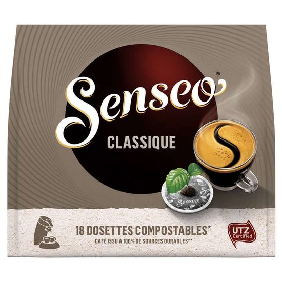 Senseo classique equilibré 18 dosettes souples café 125 g