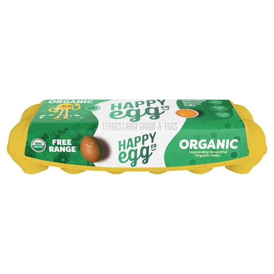 Happy Egg Co. Organic Large Brown Eggs (12 ct)