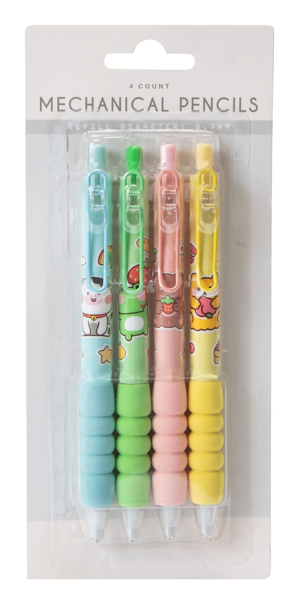 Kawaii Mechanical Pencils 4-Count Yellow