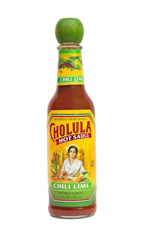 Bottle of Cholula Chili Lime