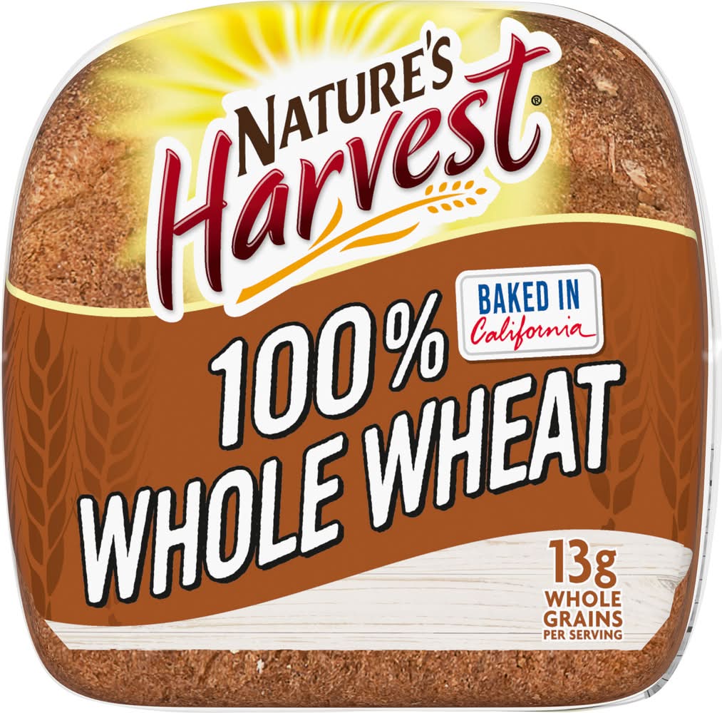 Nature's Harvest 100% Whole Wheat Bread (20 oz)