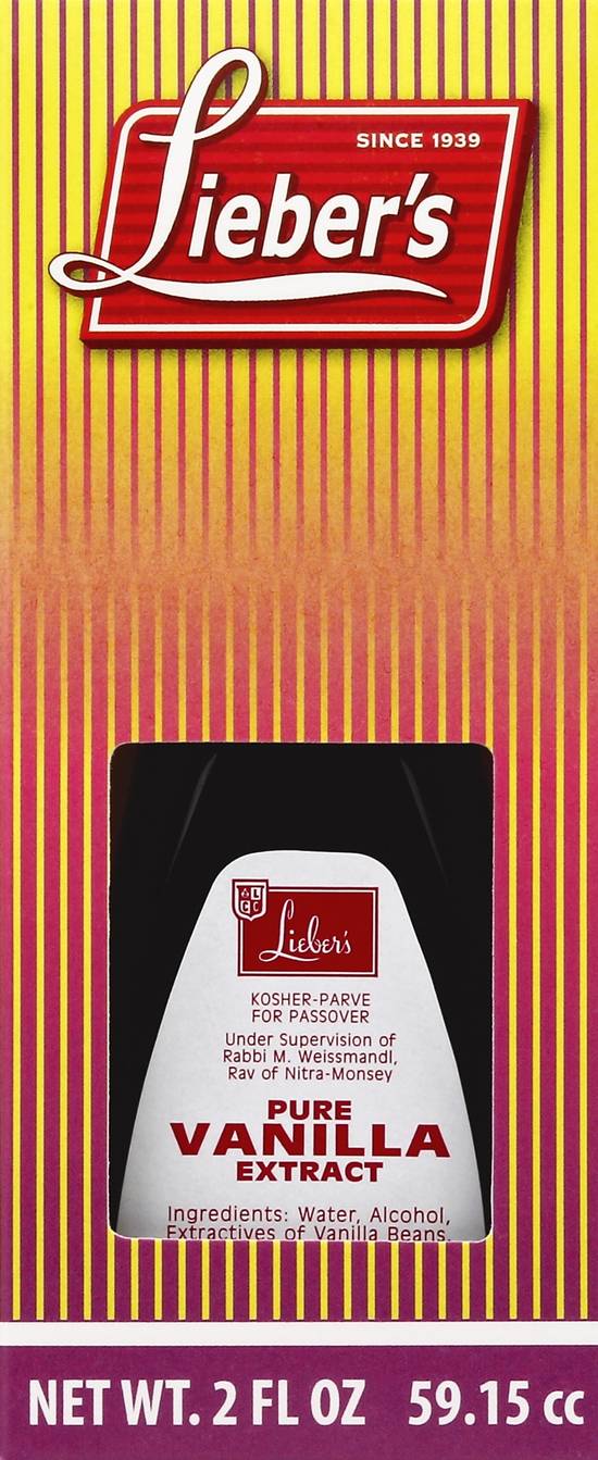 Lieber's Kosher Parve Pure Vanilla Extract Delivery Near You Uber Eats