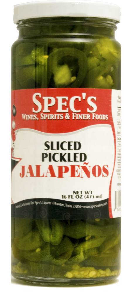 Spec's Sliced Jalapeno Peppers (10.4 oz)