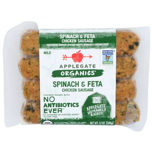 Applegate Organic Spinach & Feta Chicken Sausage