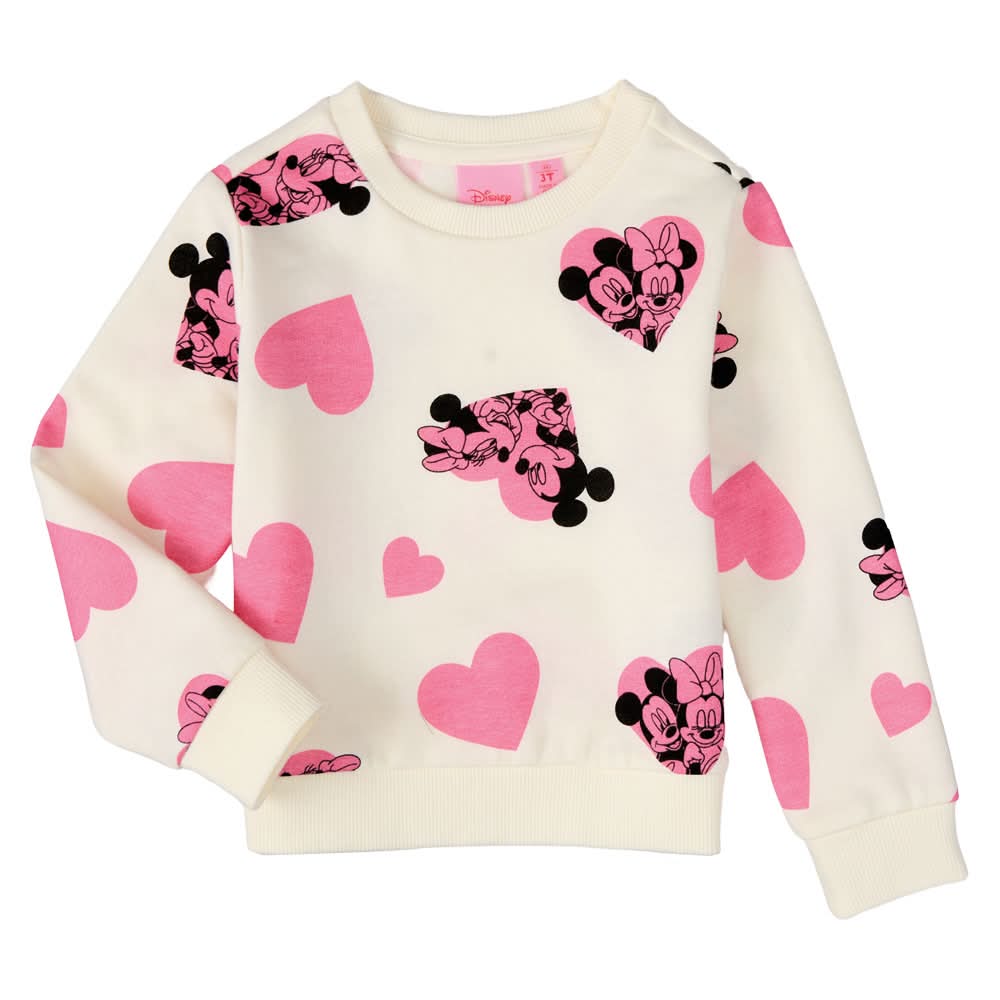 Licensed Childrens Valentines Day Pullover - Minnie 2T