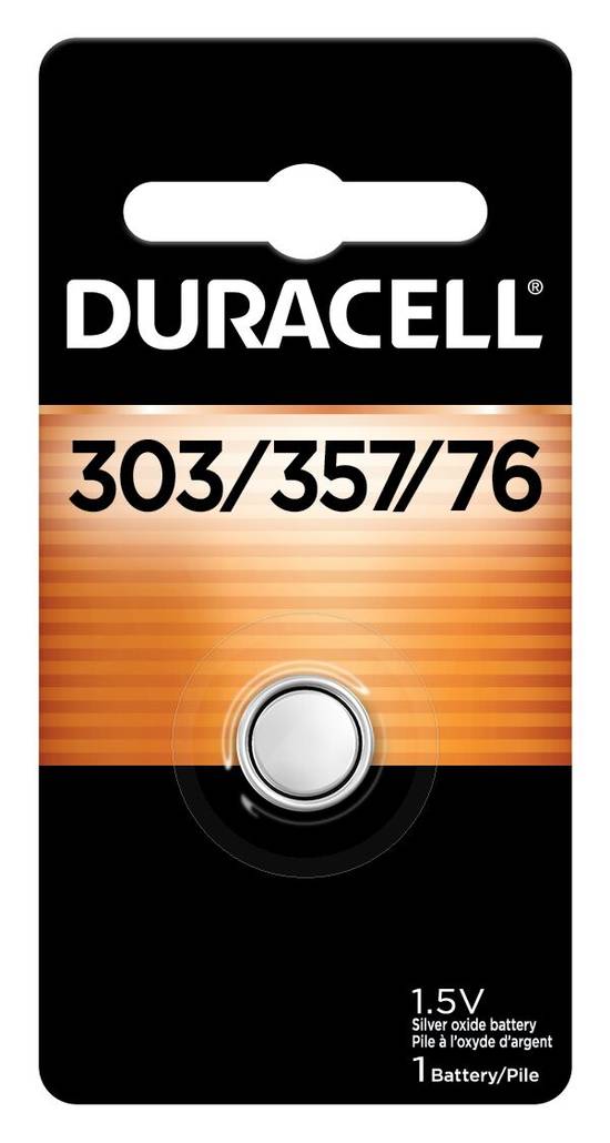 Duracell 303/357/76 Silver Oxide Battery, 1-Pack