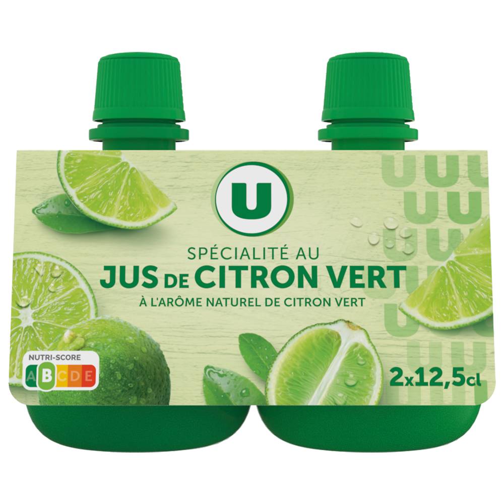 U - Spécialité au jus de citron vert et à l'arôme naturel (2 pièces, 50 ml)