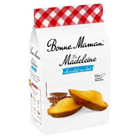 Madeleines chocolat au lait BONNE MAMAN - le sachet de 10 - 300 g
