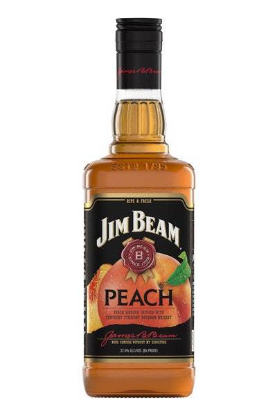 Jim Beam Peach Liqueur Infused With Kentucky Straight Bourbon Whiskey (750 ml)