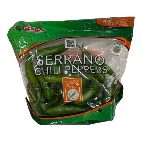 Serrano Chili Peppers (1 lb)