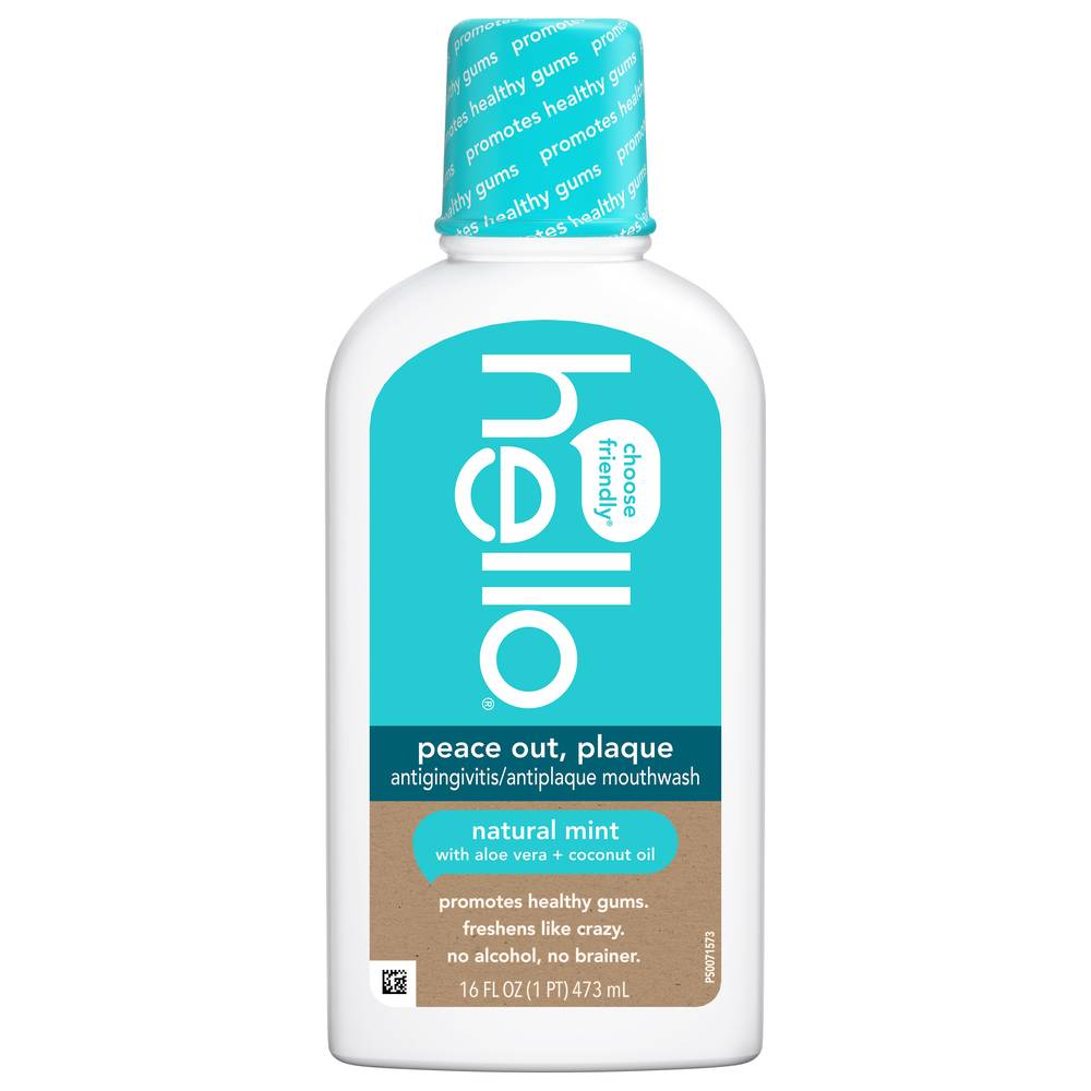 Hello Natural Antigingivitis Mouthwash (mint)