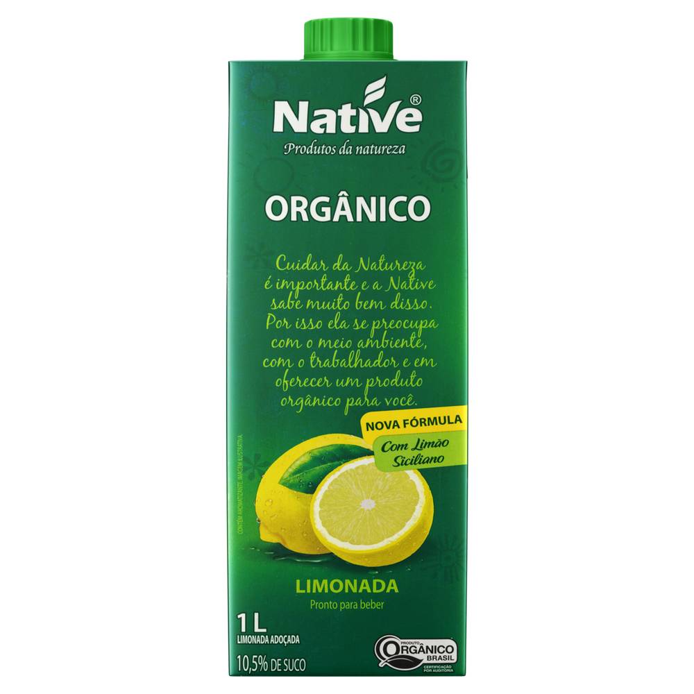 Native · Limonada orgânica com limão siciliano (1 L)