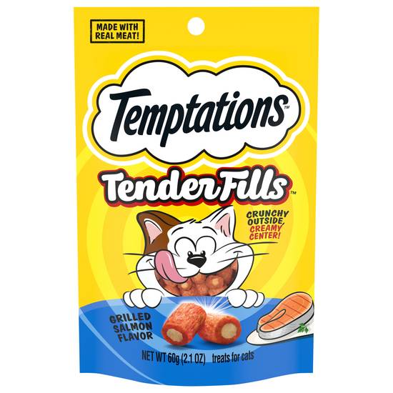 Temptations Tenderfills Grilled Salmon Flavor Treats For Cats