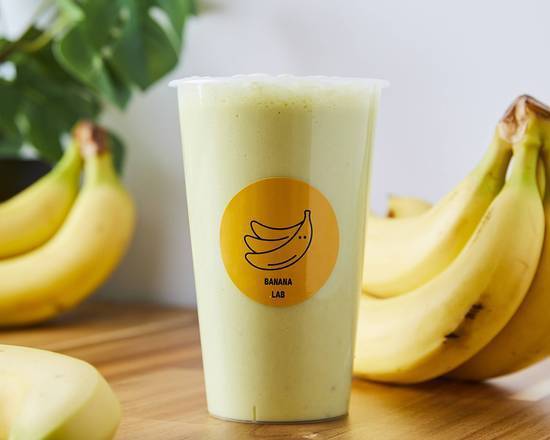 バナナ2本分の抹茶バナナジュースMatcha Banana Juice