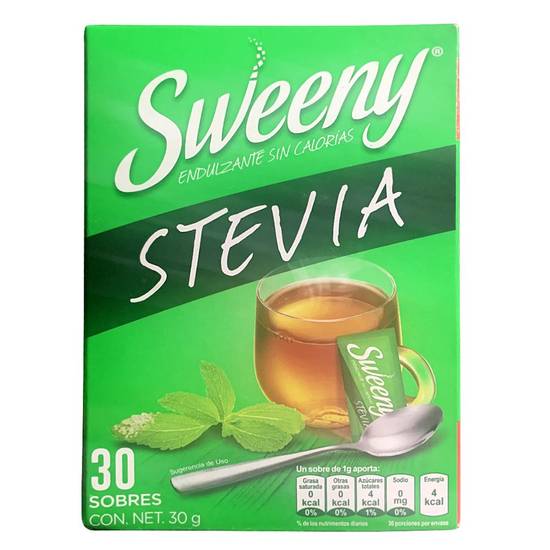Stevia endulzante sin calorías sweeny (30 un)
