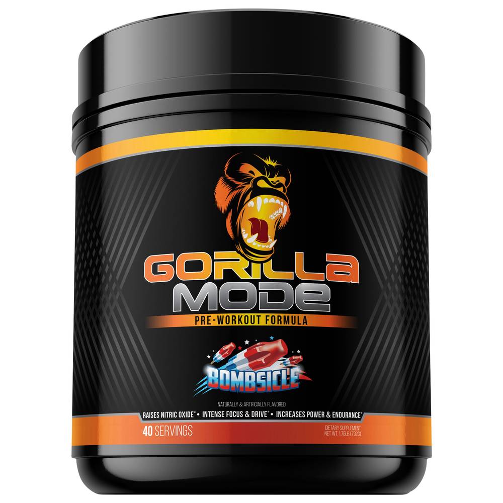 Gorilla Mind Pre-Workout Formula Mix (1.75 lb) (bombsicle)