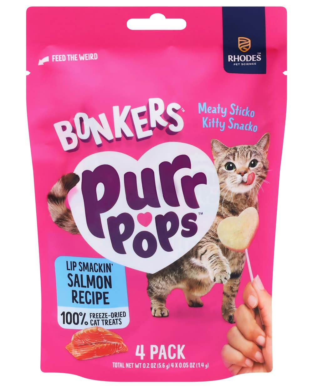Purrpops Lip Lollipop Cat Treats, Smackin' Salmon (1.4 oz)
