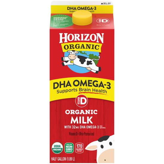 Horizon Organic Whole Dha Omega-3 Milk (0.5 gal)
