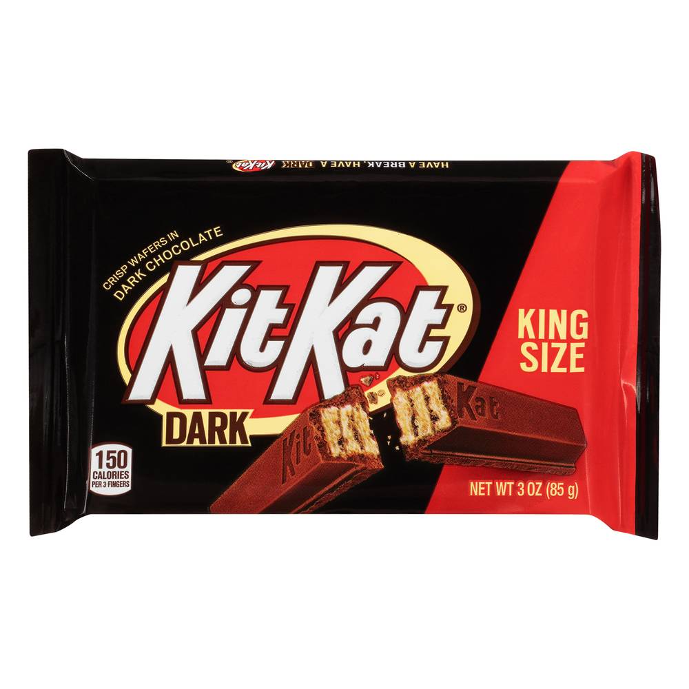 KitKat Wafers in King Size Bar, Dark Chocolate (3.2 oz)